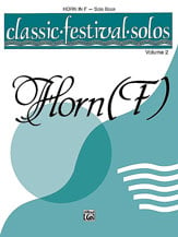 Classic Festival Solos Vol. 2 French Horn Solo Part cover